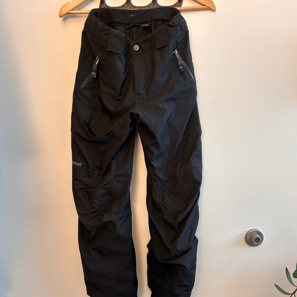Kids insulated Marmot ski/snow pants, L